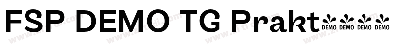 FSP DEMO TG Prakt字体转换 FSP DEMO TG Prakt字体转换